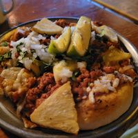 Pastor Pizza (size chica) at Salvaxe in Mexico City