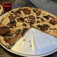 Pepperoni pizza   at Salvaxe in Mexico City