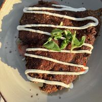 Aubergine schnitzel   at 't Boshuys in Best