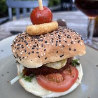 Burger (chips and salade not in picture)  at 't Boshuys in Best