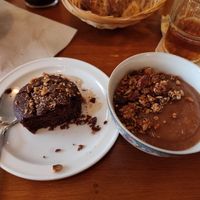 Dessert ! Yep that's cake AND compote at Sezono in Paris