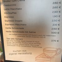 Heißgetränke mit Option auf Hafermilch at Café 23 in Pruem