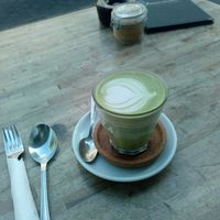 Matcha Latte Hafer at Brunswik in Kiel