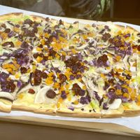 Seasonal pumpkin flammkuchen  at Flamme.So in Solothurn