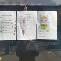 Menu at Vegan and Veg Cafe in Glasgow