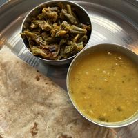 This - apparently - is a Thali. £7.50 for stale food and about 4 Katori short of a Thali...  at Vegan and Veg Cafe in Glasgow