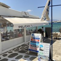 Entrance at Pelican in Mykonos