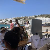 View from table  at Pelican in Mykonos