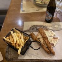 Souvlaki - needs work  at Pelican in Mykonos