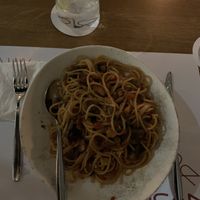 Vegan spaghetti  at Pelican in Mykonos