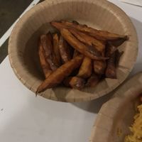Sweet potato fries  at Fusca Vegan at The Neighbourhood  in Leamington Spa