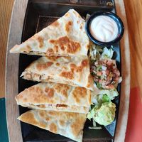 Vegan chicken quesadilla at Nacho Daddy in Salt Lake City