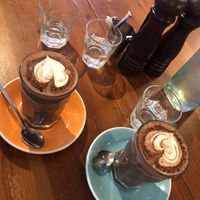 soy hot chocolates   at Botannix Studio Cafe in Botany