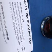 Menu  at Waldheim Heslach in Stuttgart