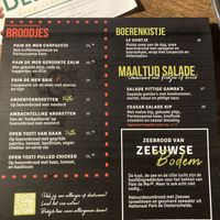 Menu part 2/4  at Klok'uus in Goes