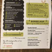 Kids menu  at Klok'uus in Goes