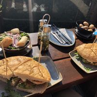 Vegan Burger at Die Insel in Sankt Peter-ording