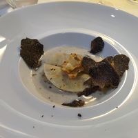 Raviole with truffle at Le Vieux Logis in Tremolat