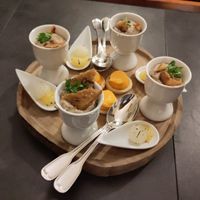 Appetizers at Le Vieux Logis in Tremolat