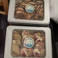 Cookie boxes at The Sunny Spoon in North London