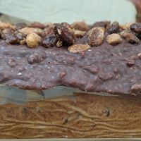 Banana chocolate loaf cake at The Sunny Spoon in North London