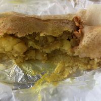 Masala dosa. So good I couldnt wait before taking the pic. Haha  at Bhajiya in Surry Hills