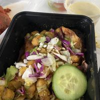 Samosa chaat  at Bhajiya in Surry Hills