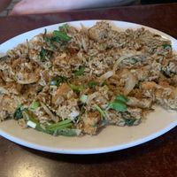 Spicy basil fried rice tofu  at Thai-Lao Restaurant in Myrtle Beach
