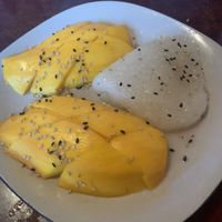 God’s greatest gift to mankind: mango sticky rice   at Thai-Lao Restaurant in Myrtle Beach