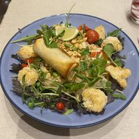 Bò bún nems and cauliflower wings  at La Cafetière Fêlée in Antibes