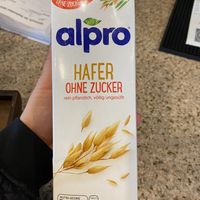 Tasty Plantbased milk for the coffee  at Lübbis in Forchheim