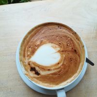 Soy cappuccino  at Black Medicine Coffee Co in Edinburgh