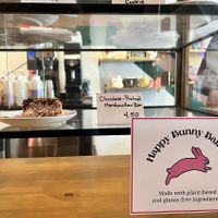 All-vegan treats from Happy Bunny Bakery in the case   at Billie Gold Bubble Tea in Dayton