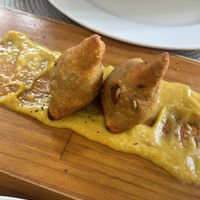 Samosas  at Garum Bistro in Santiago De Compostela