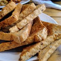 Granary toast at At Home Cafe & Bistro in Grange-over-sands