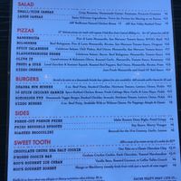 Menu at Kerouac's Restaurant in Baker