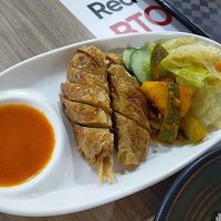 Roasted Chix Rice (2024) - a bit dry at Chee Wei 啟維素食 - Potong Pasir  in Central Singapore