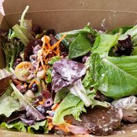 Falafel salad at Zameen at The Point in Santa Cruz