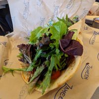 Falafel wrap at Zameen at The Point in Santa Cruz