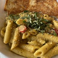 Cashew Pesto Pasta “Mac N Cheese"  at Venti's Cafe in Salem