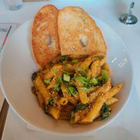 Red Curry Mac & Cheese at Venti's Cafe in Salem