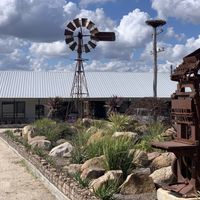 Arty-agricultural setting and decor at Jamworks Gourmet Foods in Glen Aplin