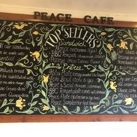 Menu  at Peace Cafe in Honolulu