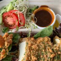 Katsu plate at Peace Cafe in Honolulu