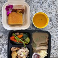 Thanksgiving feast! at Peace Cafe in Honolulu