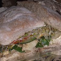 Popeye sandwich Peace Cafe at Peace Cafe in Honolulu