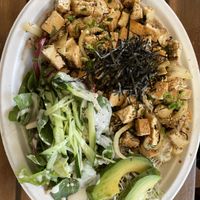 Poke bowl  at Peace Cafe in Honolulu