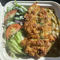 Katsu curry with tempeh  at Peace Cafe in Honolulu