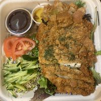 Tofu katsu plate   at Peace Cafe in Honolulu