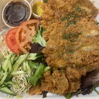 Tempeh katsu plate   at Peace Cafe in Honolulu